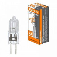 Лампа капсульная галогенная JC - 10Вт - 12В - G4 прозрачная |  код. SQ0341-0044 |  TDM